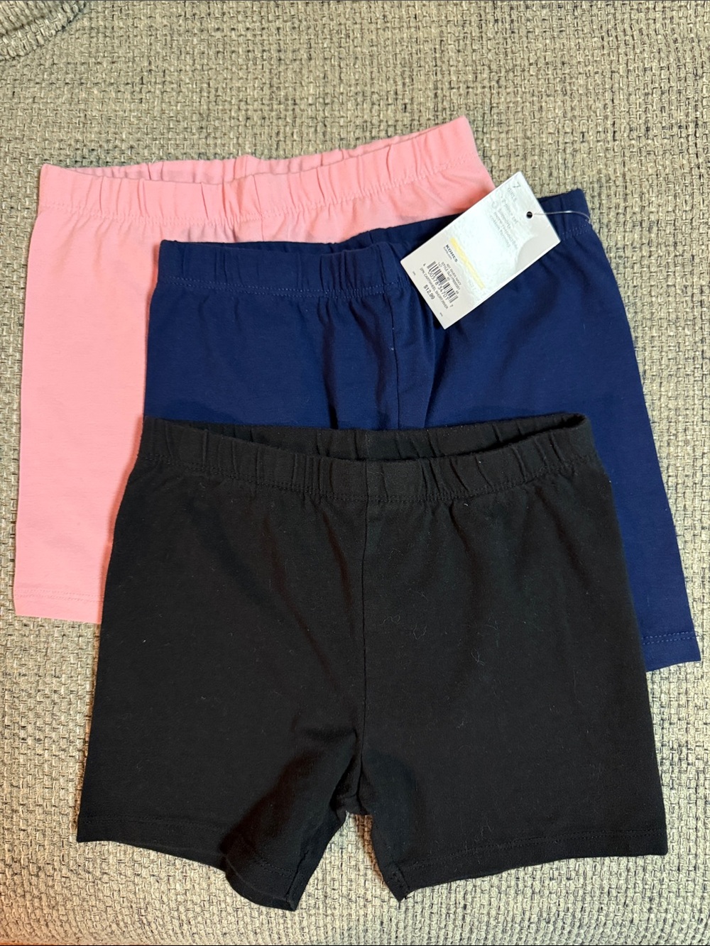 jumping beans 3-Pack Stretch cartwheel Shorts in Pink, Navy & Black